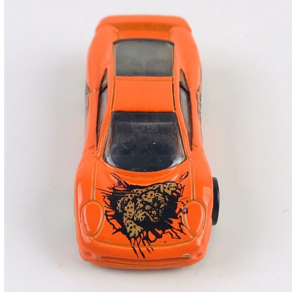 Hot Wheels 1992 Orange Jaguar Xj220 Die Cast Metal Mattel 90s Rare Cougar